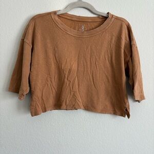 Free People Movement Oversized Cropped Top- size XS